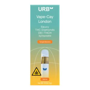 URB VAPE-CAY LONDON SAUCY THC DIAMONDS D8 + THCH 3GM DISPO 6CT/ BOX URB VAPE-CAY LONDON SAUCY THC DIAMONDS D8 + THCH 3GM DISPO 6CT/ BOX