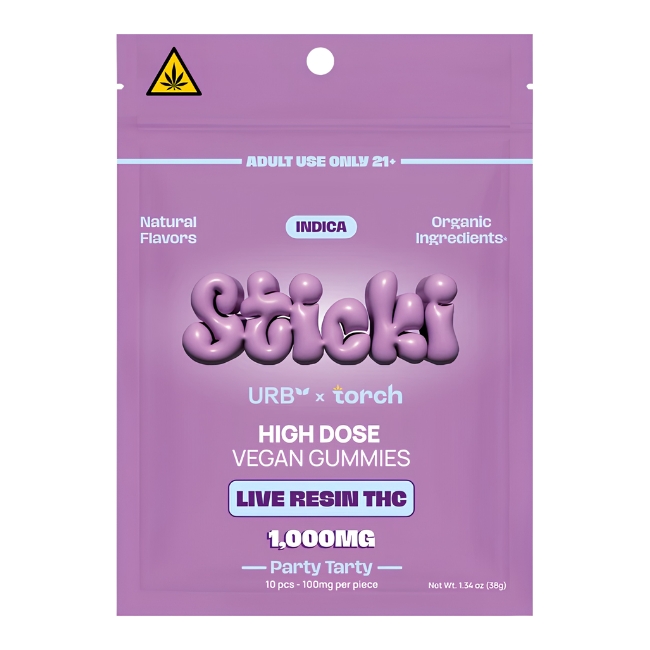 URB X TORCH STICKI LIVE RESIN THC HIGH DOSE VEGAN 1,000MG GUMMIES 10CT 6PK/ DISPLAY