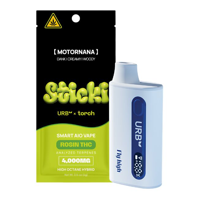 URB X TORCH STICKI ROSIN THC SMART AIO VAPE 4GM DISPO 6CT/ BOX