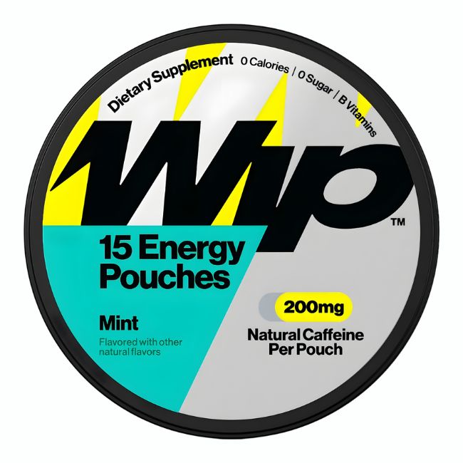 WIP CAFFEINE ENERGY 10 POUCHES PER CAN 5CT/ BOX