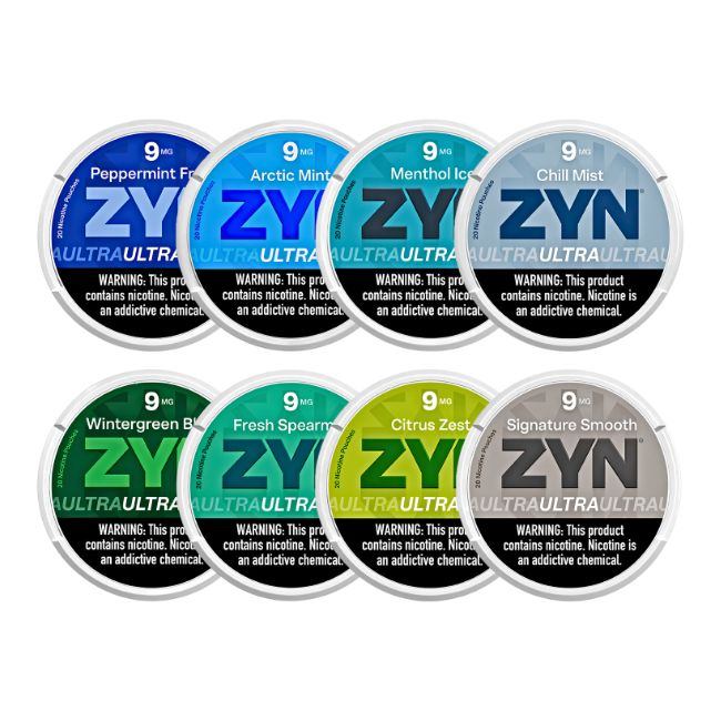 ZYN ULTRA NIC - 5 CANS / PACK "20 POUCHES PER CAN"